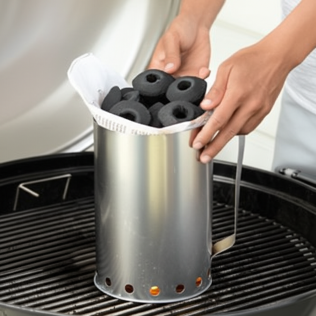 Hướng dẫn cách nhóm và sử dụng than không khói trên bếp nướng
