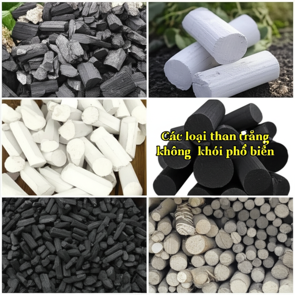 Các loại than trắng không khói phổ biến