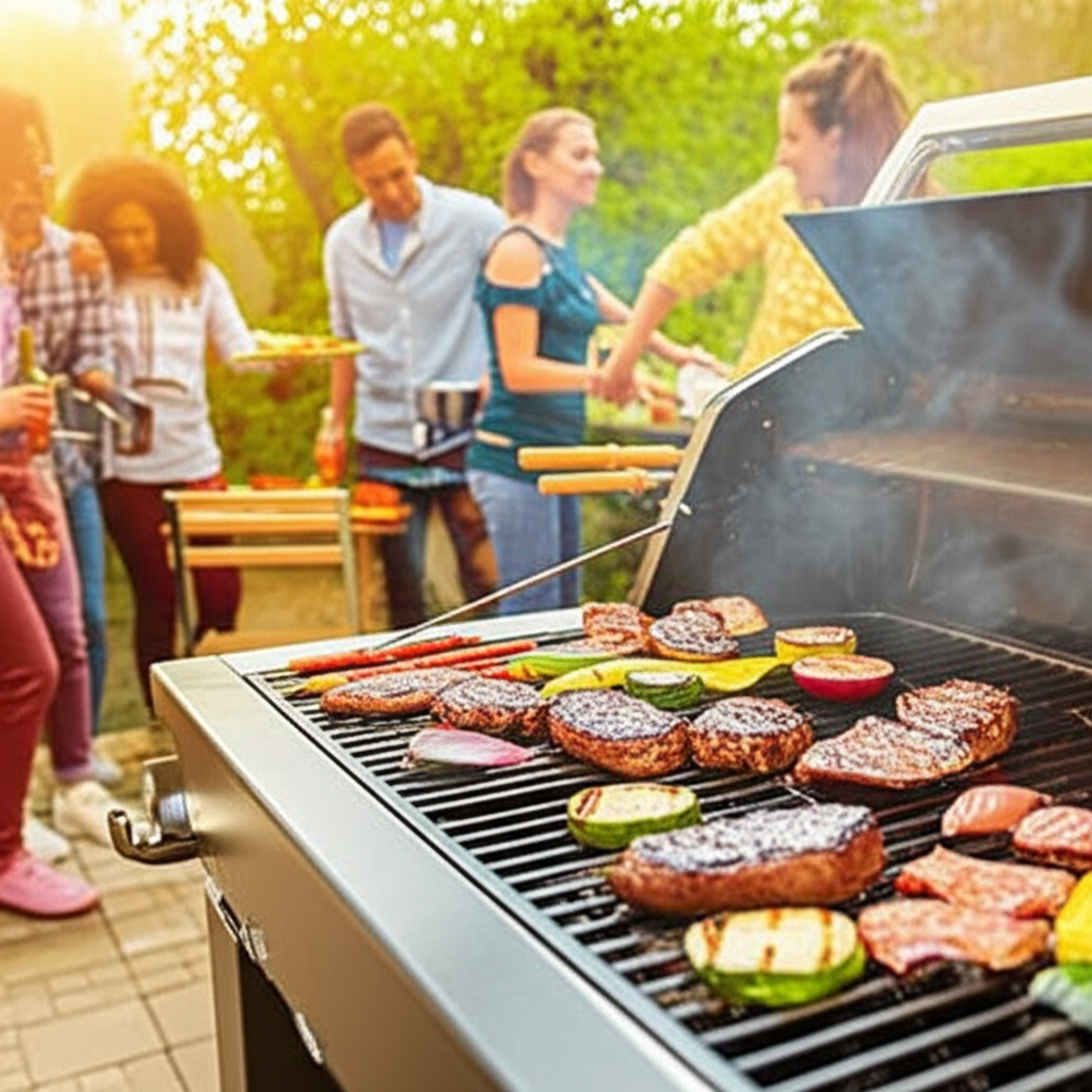 Bữa tiệc BBQ với than không khói