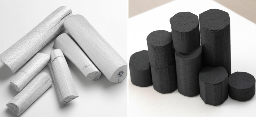 So sánh than trắng và than ép về đặc điểm và ứng dụng